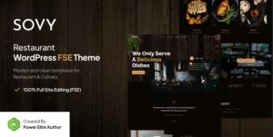 Sovy – Restaurant Gutenverse FSE WordPress Block Theme